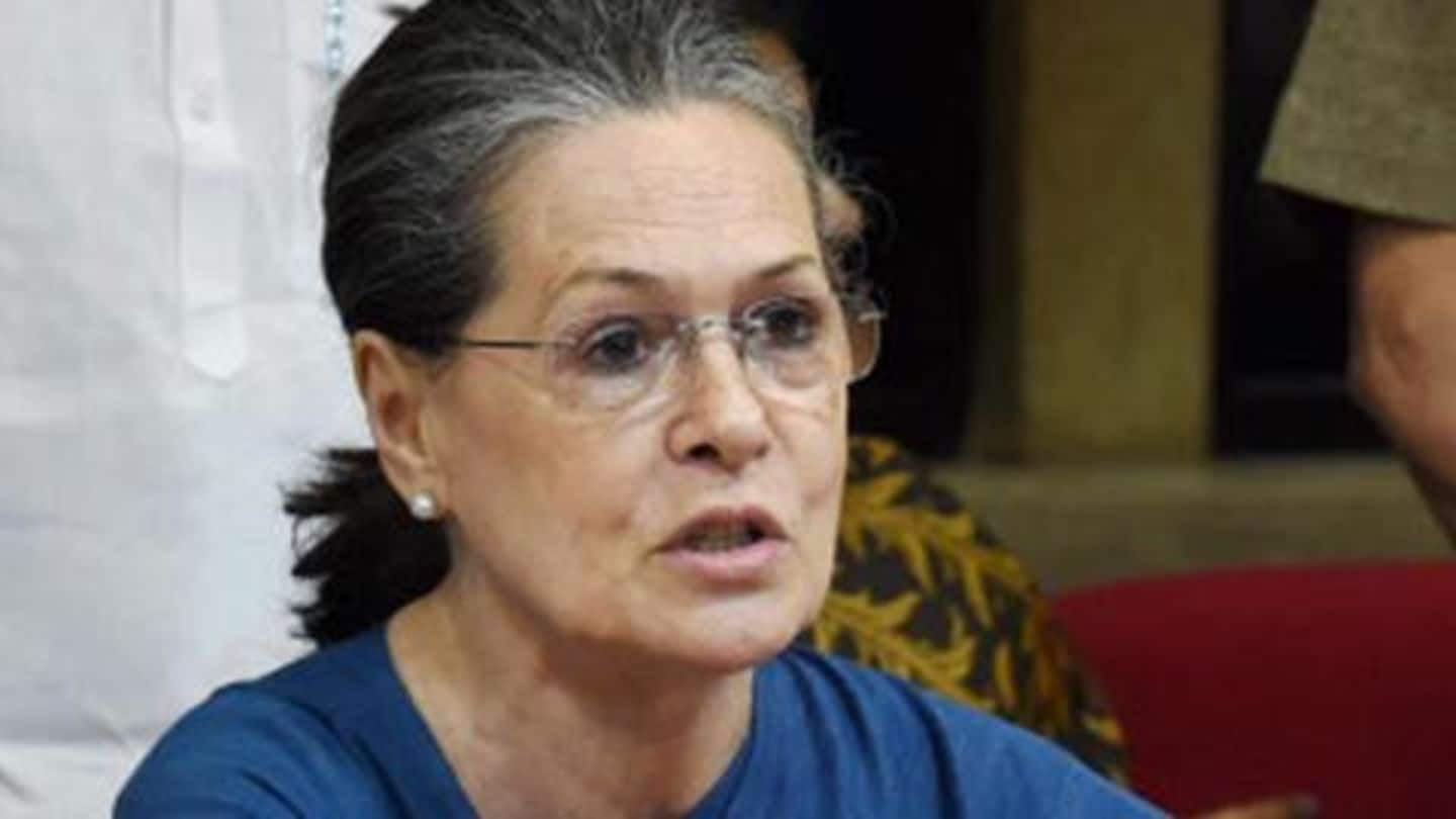 Congress interim President Sonia Gandhi admitted to hospital