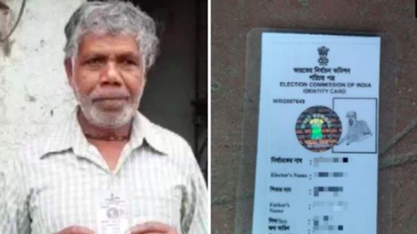 Bengal man issued voter ID with dog's photo; issue corrected