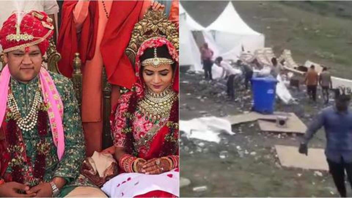 Guptas leave wedding trash in Auli, to bear cleaning expenses