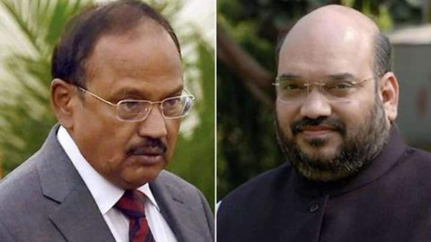 NSA Ajit Doval briefs Amit Shah on Kashmir situation