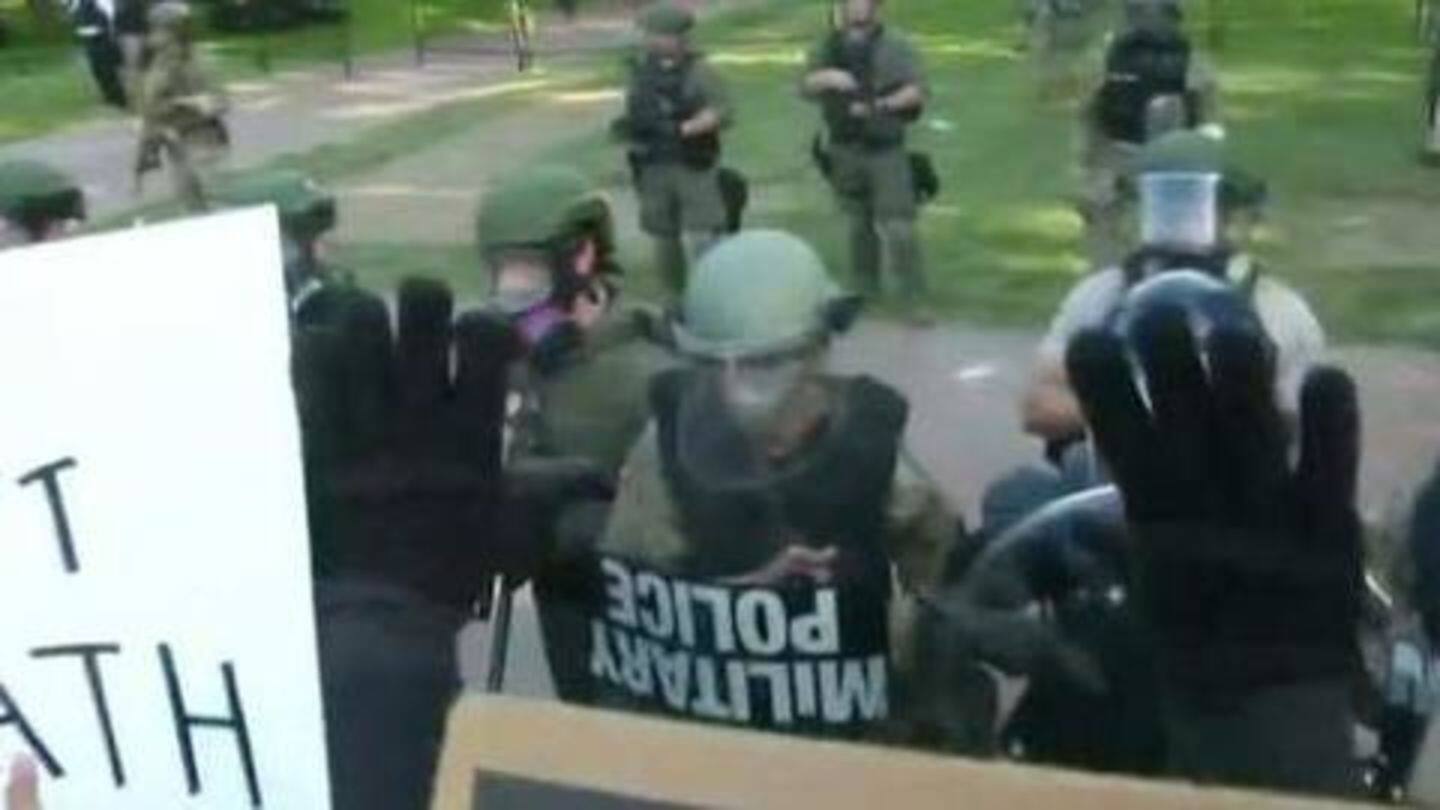 Police fired tear gas, rubber bullets at peaceful protesters Police fired tear gas, rubber bullets at peaceful protesters