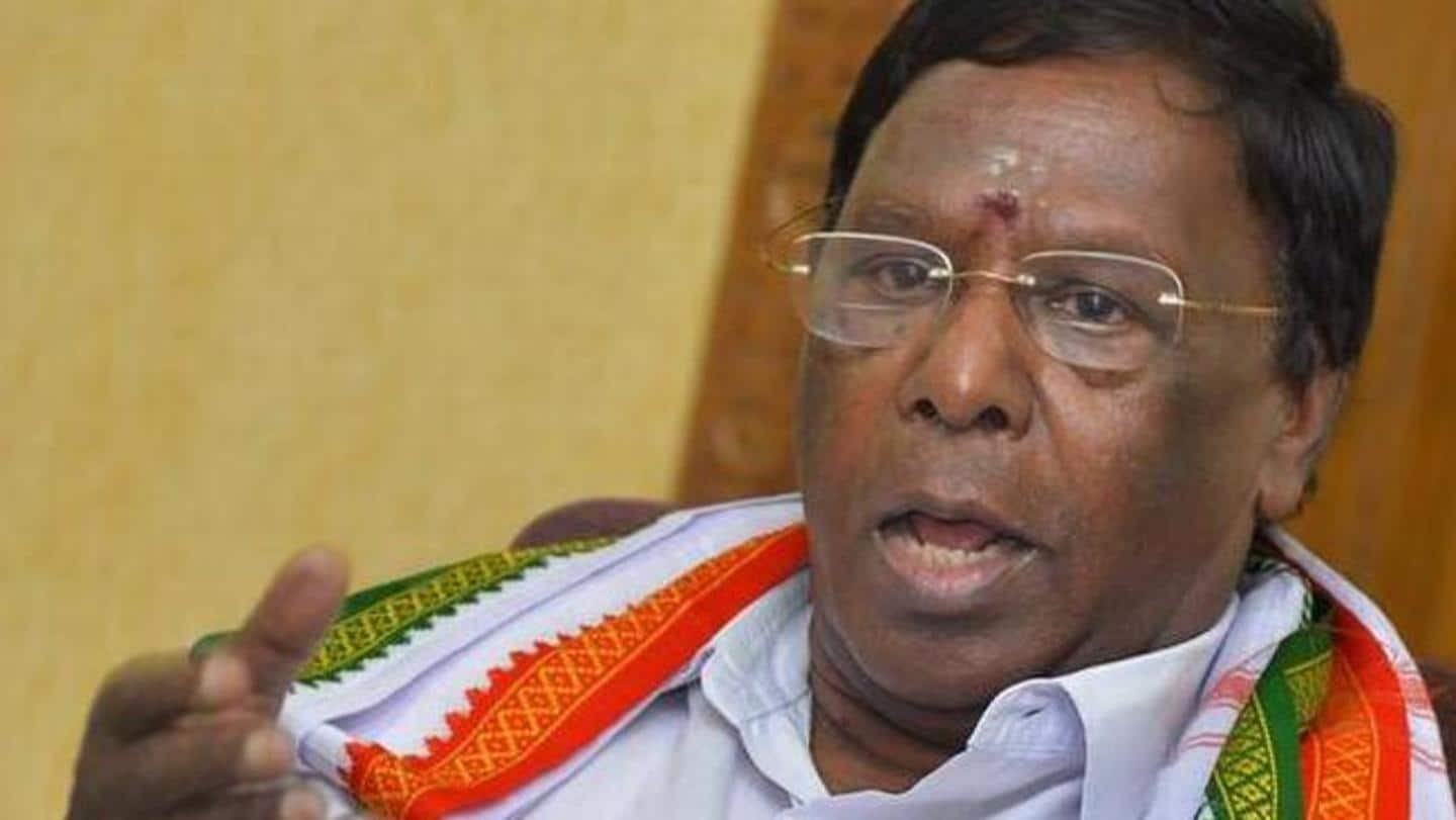 Puducherry floor test on Monday as Congress government 'loses majority'