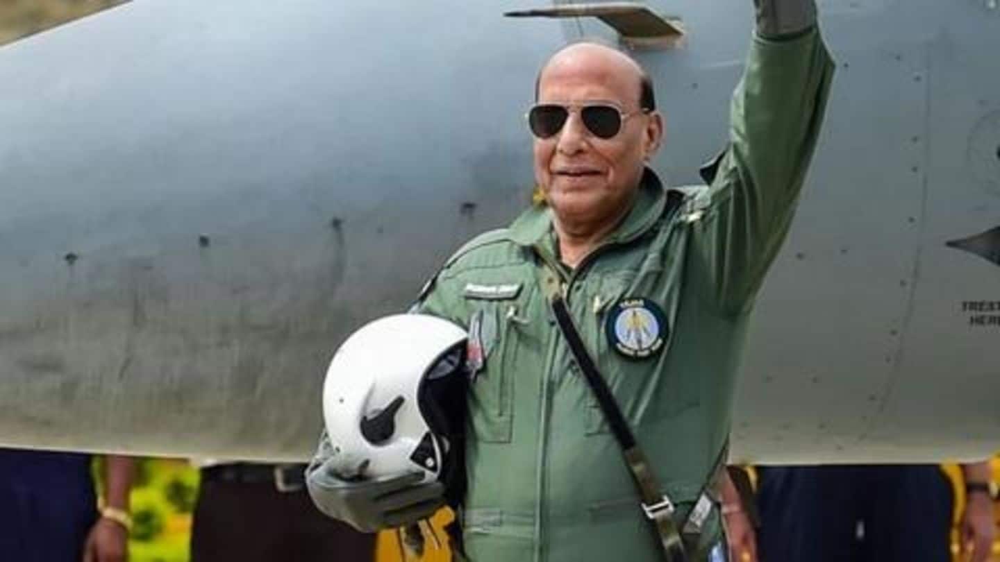 Rajnath Singh receives first Rafale jet in France