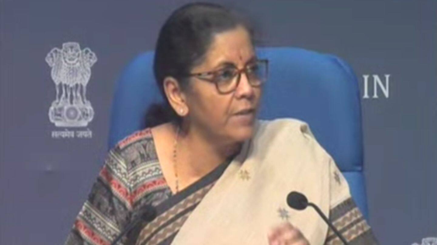 Sitharaman started by praising Modi's past reforms Sitharaman started by praising Modi's past reforms