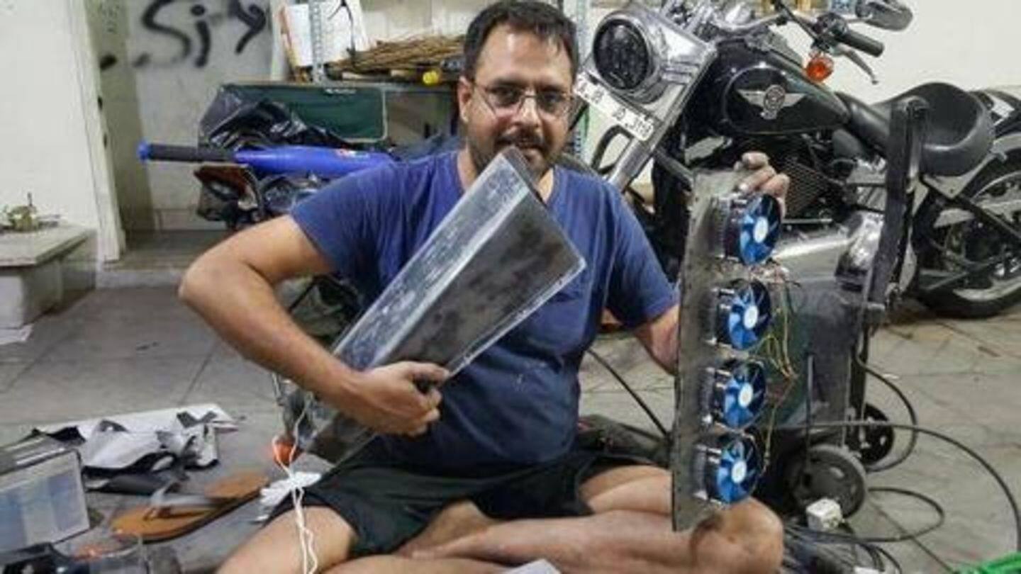 Dahiya developed 'Vatanukul' at his home's garage-turned-workshop Dahiya developed 'Vatanukul' at his home's garage-turned-workshop