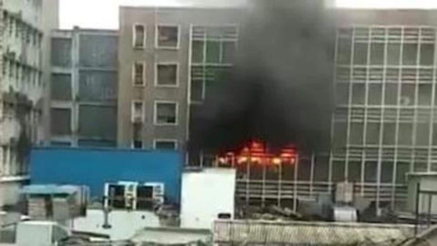 In August a fire broke out at Delhi's AIIMS In August a fire broke out at Delhi's AIIMS