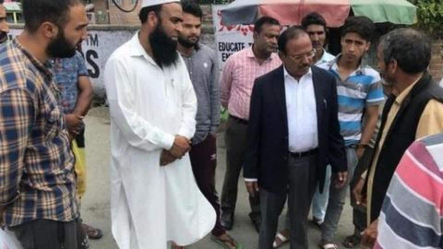 J&K: NSA Ajit Doval assesses ground situation; speaks to locals