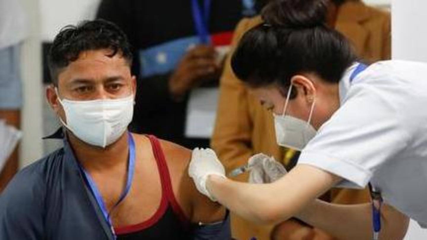 AIIMS sanitation worker Manish Kumar first to get vaccinated AIIMS sanitation worker Manish Kumar first to get vaccinated