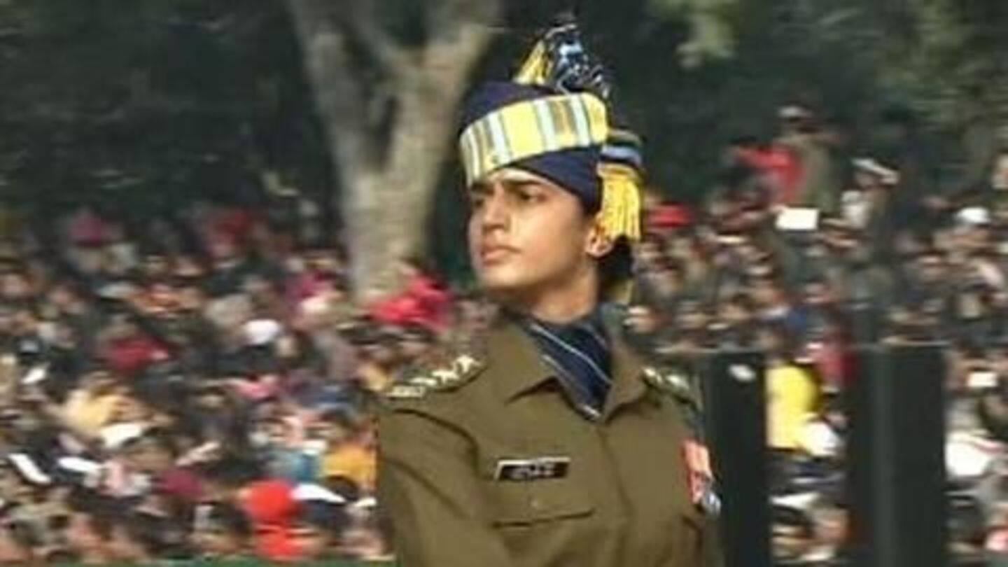 Captain Tania Shergill led all-male contingent Captain Tania Shergill led all-male contingent