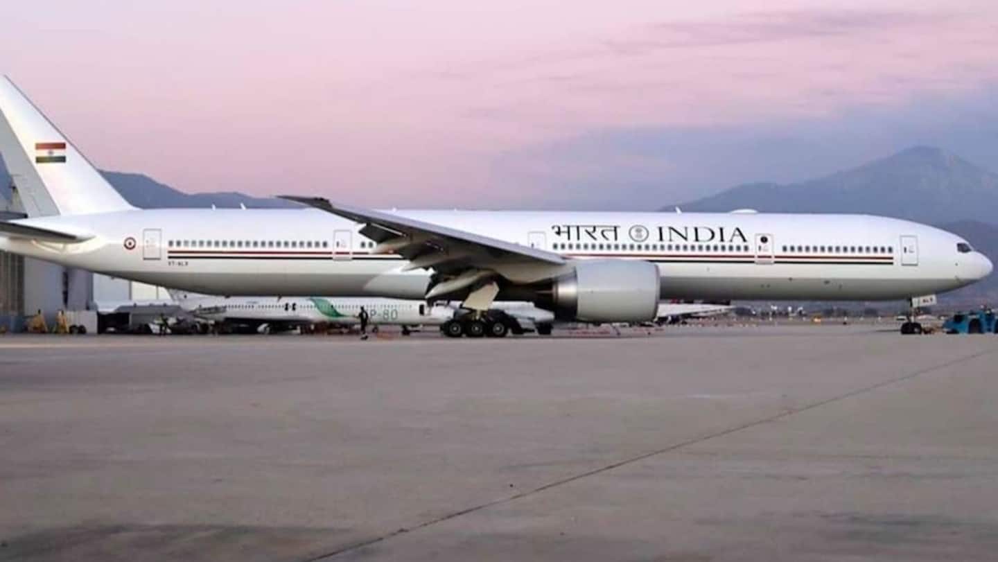 Aircraft has 'India' and 'Bharat' written across it Aircraft has 'India' and 'Bharat' written across it