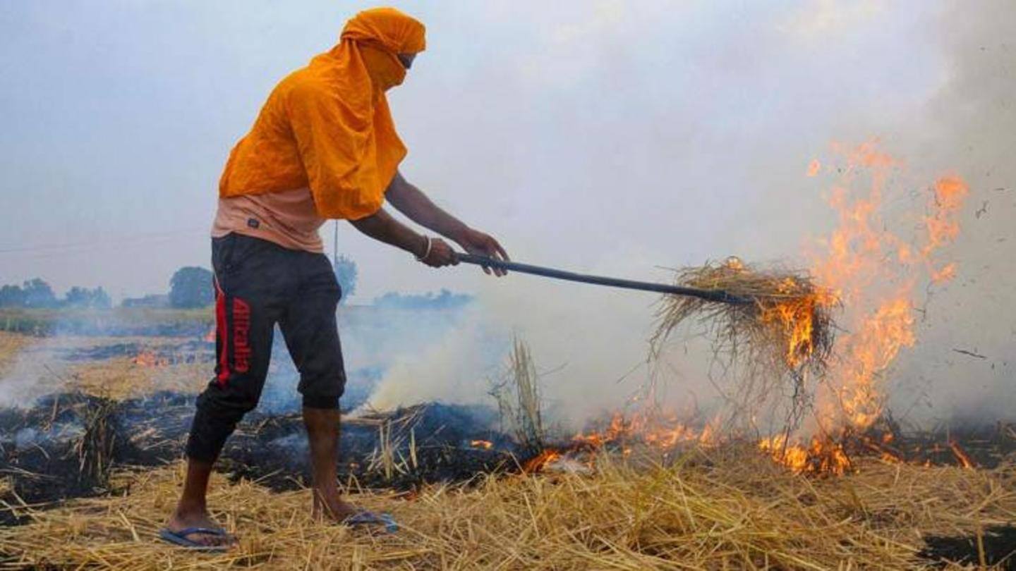 Modi promoted use of straw baler amid stubble burning menace Modi promoted use of straw baler amid stubble burning menace