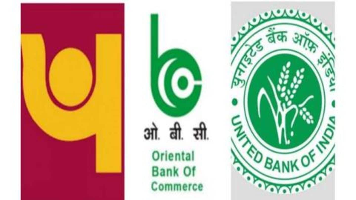 PNB, Oriental Bank of Commerce, United Bank to merge PNB, Oriental Bank of Commerce, United Bank to merge