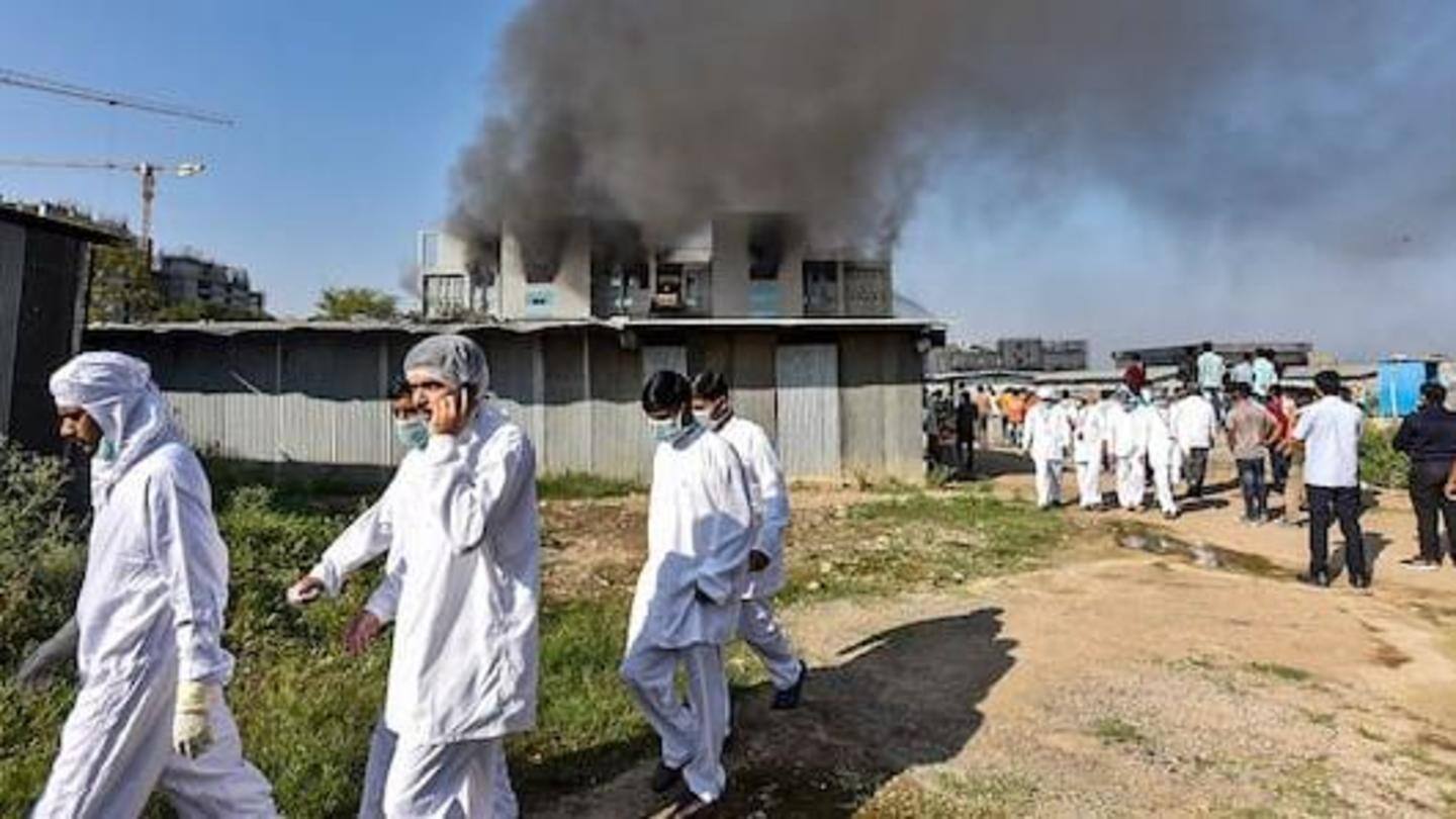 Fire raged for hours; killed 5 workers Fire raged for hours; killed 5 workers