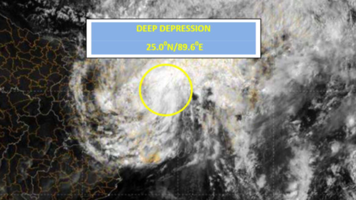 Cyclone now centered over Bangladesh, 300 km east-northeast of Kolkata Cyclone now centered over Bangladesh, 300 km east-northeast of Kolkata