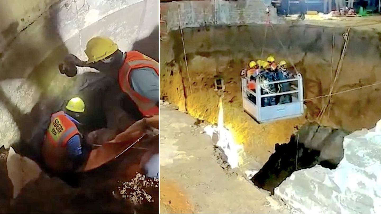 Madhya Pradesh tunnel cave-in: 2 laborers remain stuck; 7 rescued