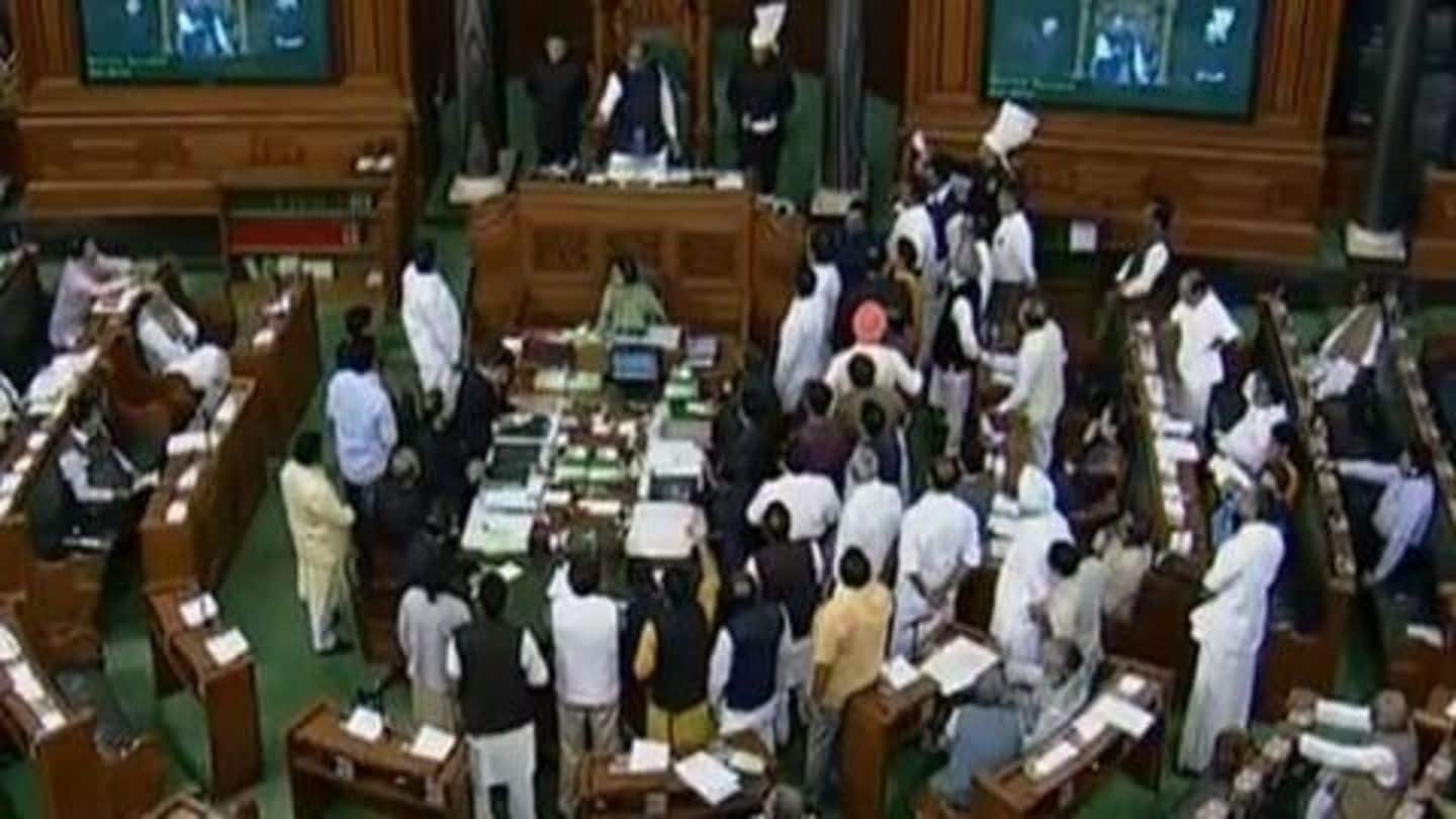 Congress stages walkout in Lok Sabha over electoral bonds