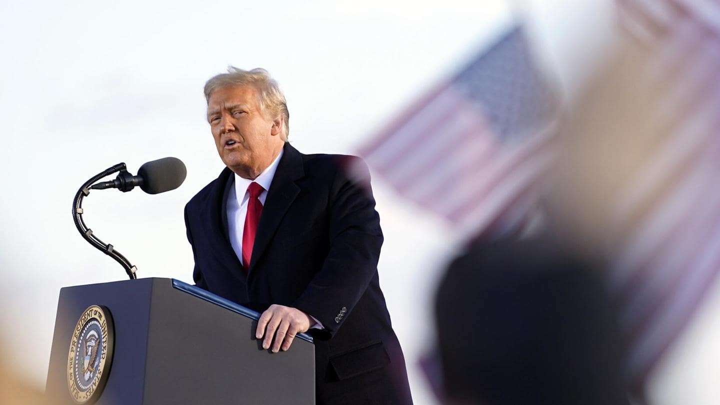 Trump had held early morning farewell ceremony for himself today Trump had held early morning farewell ceremony for himself today