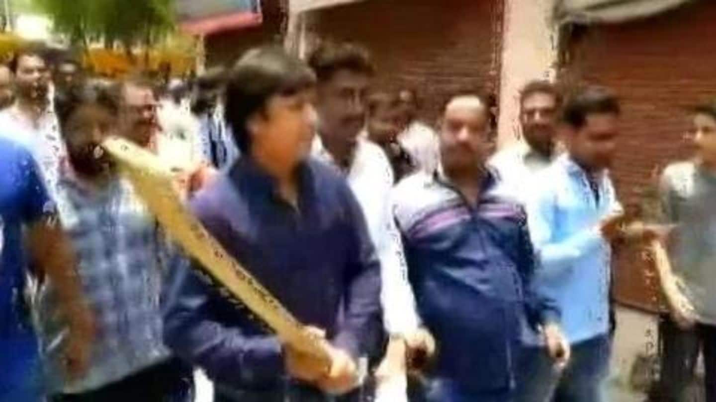 BJP MLA thrashes Municipal Corporation official with a bat