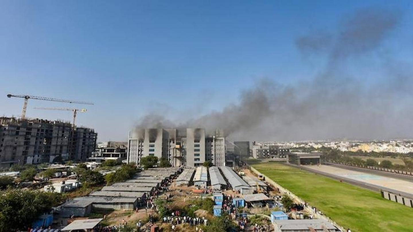 Fire erupted at SII's Manjari complex Fire erupted at SII's Manjari complex