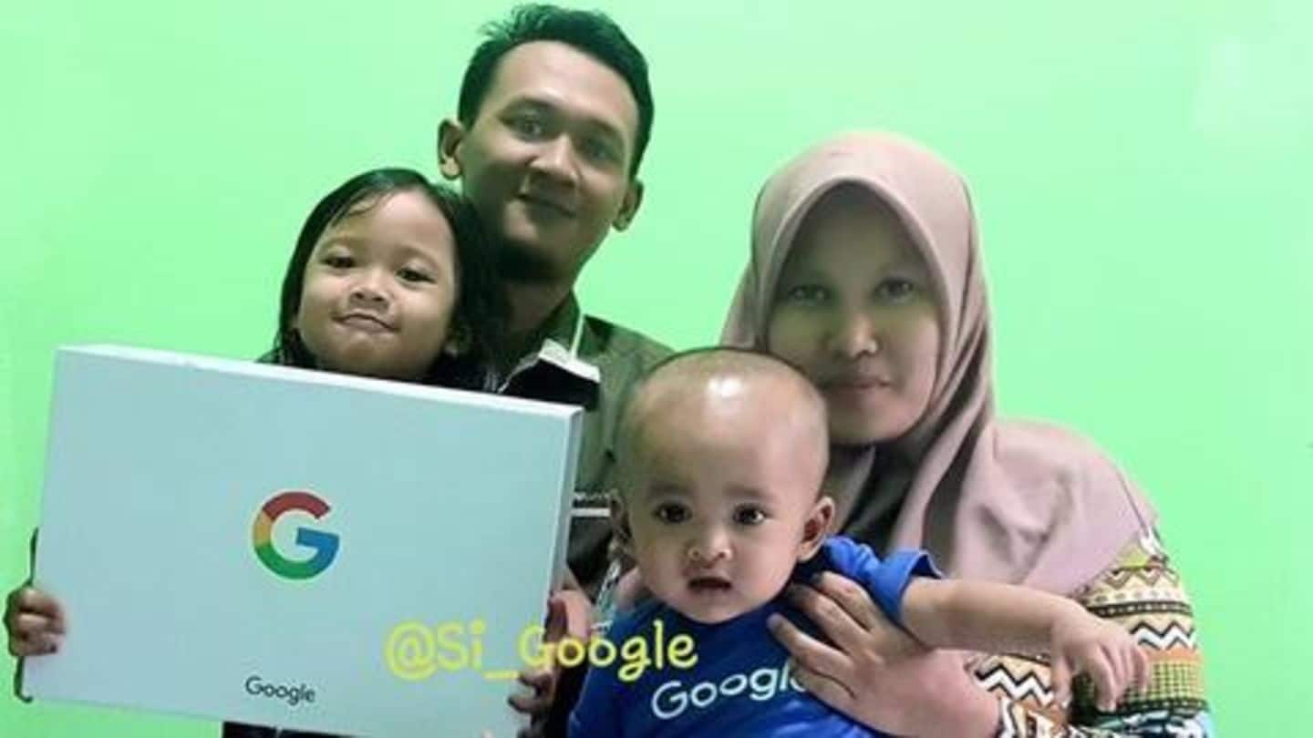 Couple who named son 'Google' receive gifts from tech giant