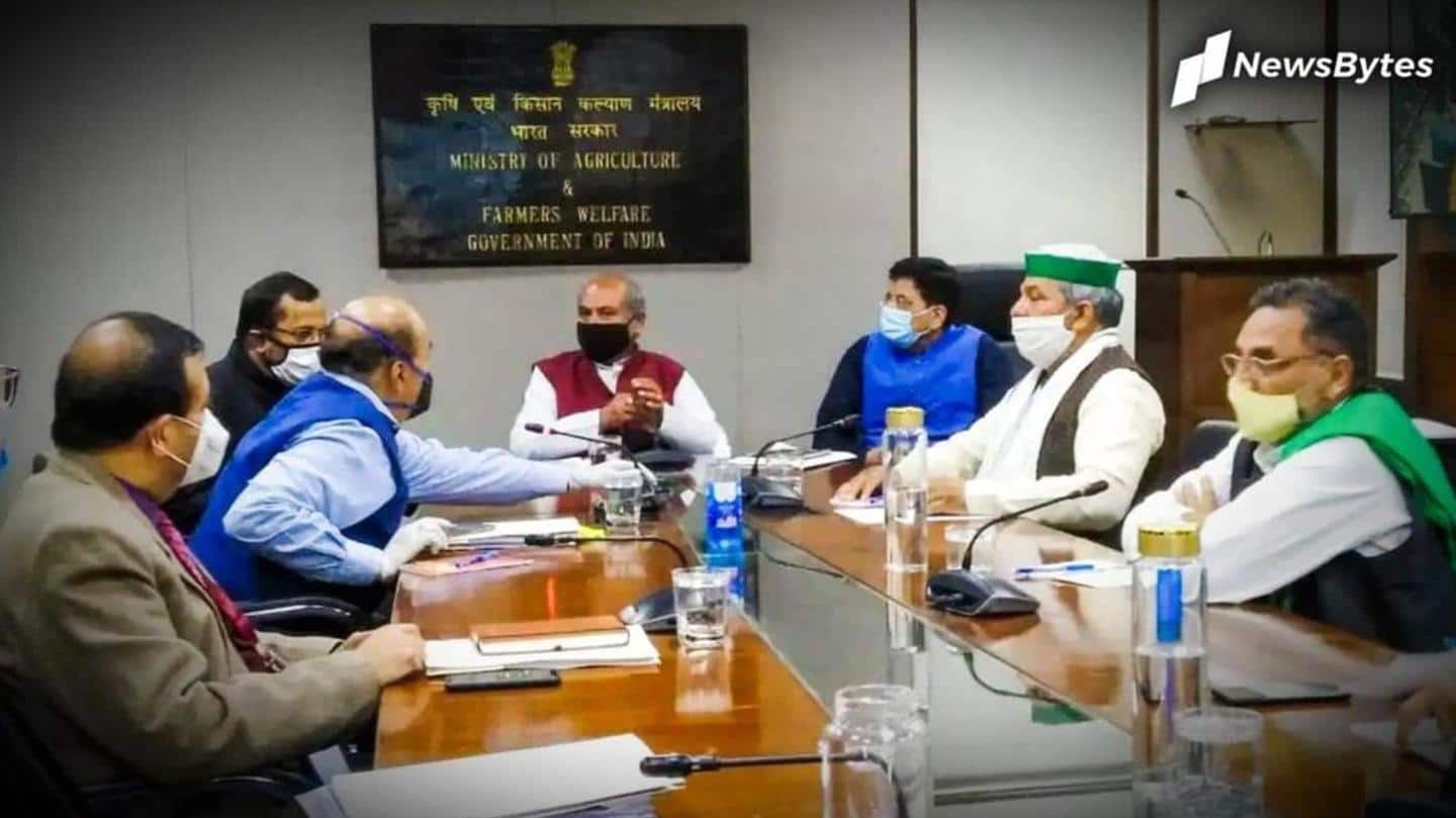 Government meets farmers: No headway after eighth round of talks