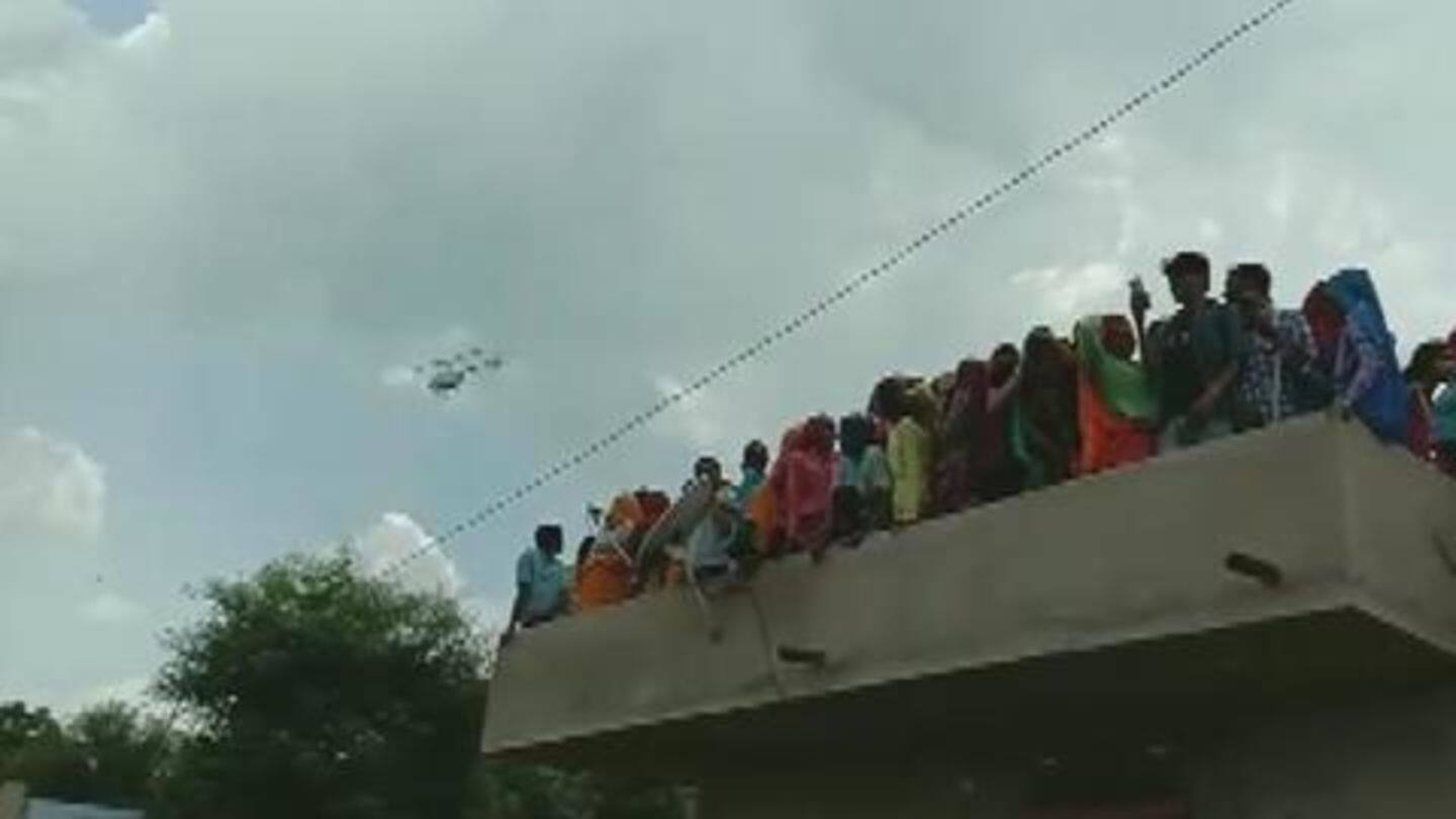 Large crowd gathered to witness flight Large crowd gathered to witness flight