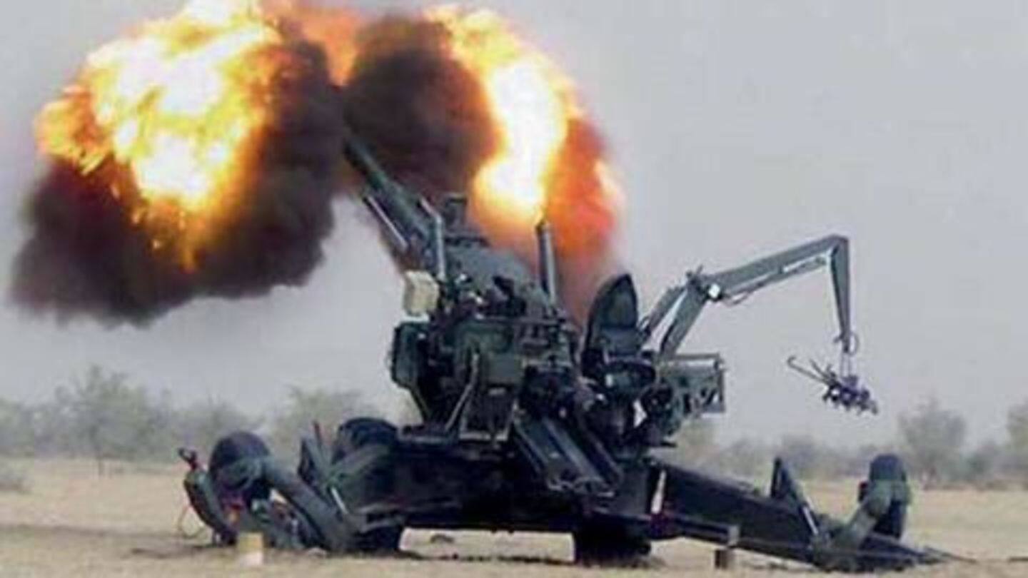 'Dhanush' gun system displayed for the first time 'Dhanush' gun system displayed for the first time