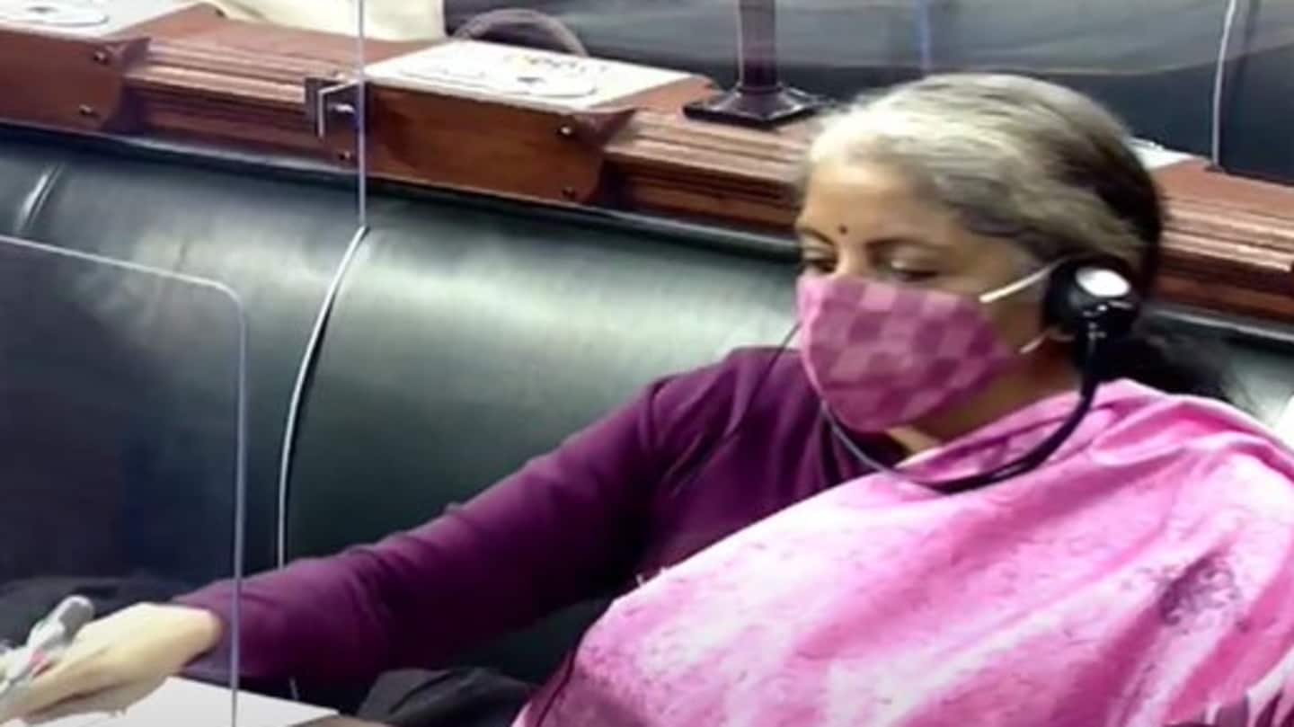 Sitharaman tables survey in Lok Sabha; House adjourned Sitharaman tables survey in Lok Sabha; House adjourned