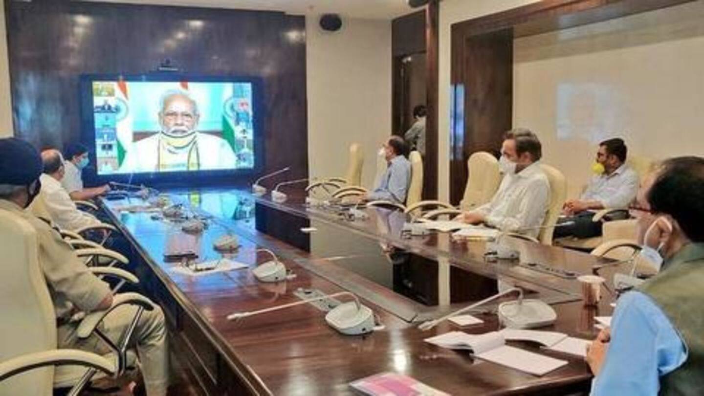 Modi meets CMs; 1,667 Indians repatriated under 'Vande Bharat Mission' Modi meets CMs; 1,667 Indians repatriated under 'Vande Bharat Mission'