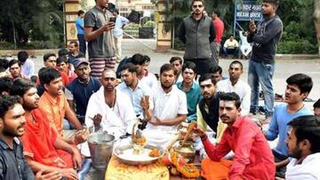 BHU students protesting for two weeks over Muslim Sanskrit Professor