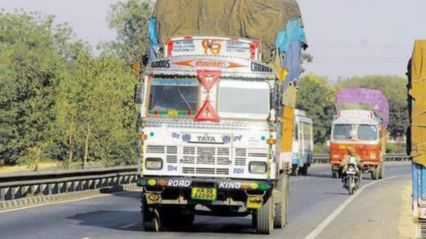 Truck driver fined Rs. 86,500 under new Motor Vehicle Act