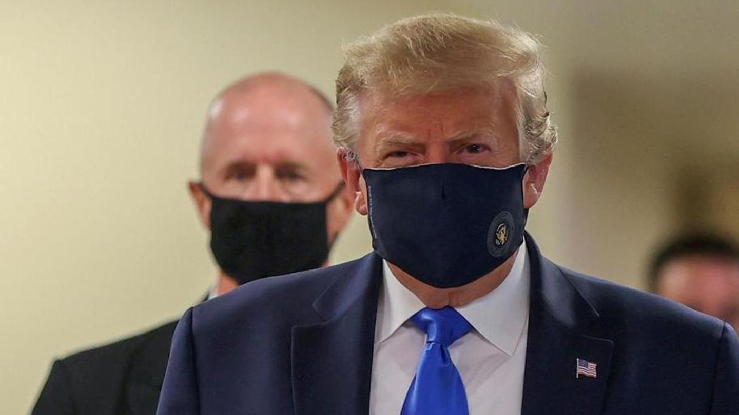 Trump recently seen wearing face mask Trump recently seen wearing face mask