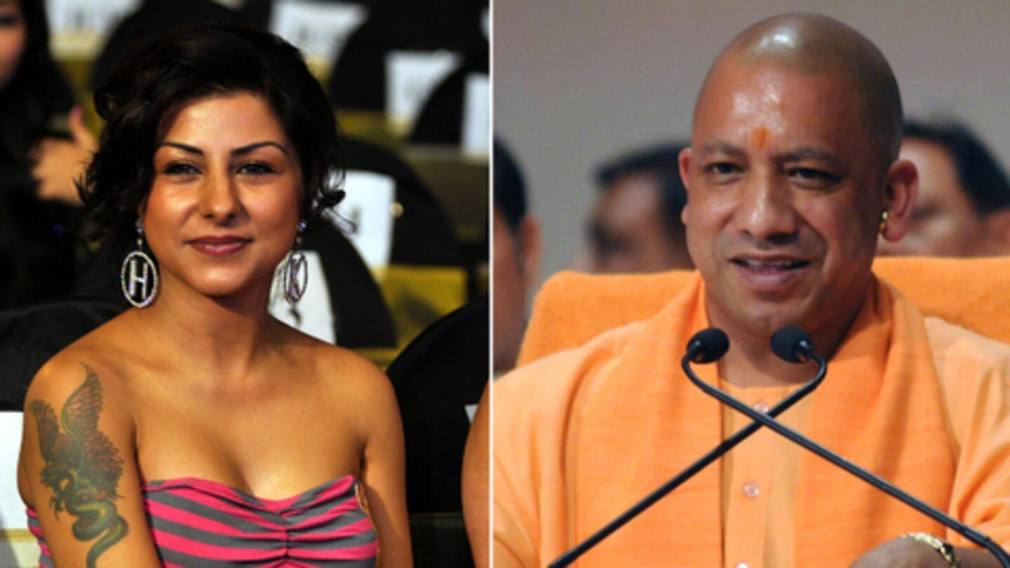 Earlier, Kaur was booked for sedition after calling Adityanath 'rapeman' Earlier, Kaur was booked for sedition after calling Adityanath 'rapeman'