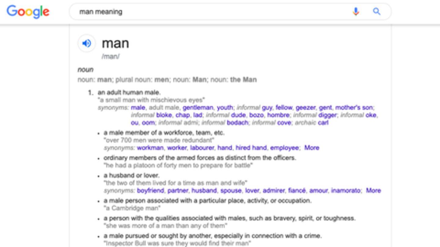 'Bravery, spirit, or toughness' defined as qualities of men 'Bravery, spirit, or toughness' defined as qualities of men