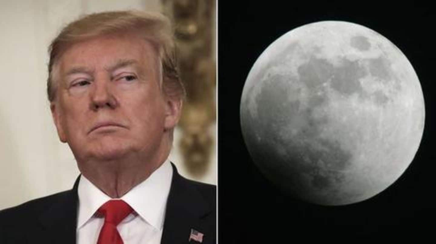 US President Donald Trump declares moon a part of Mars