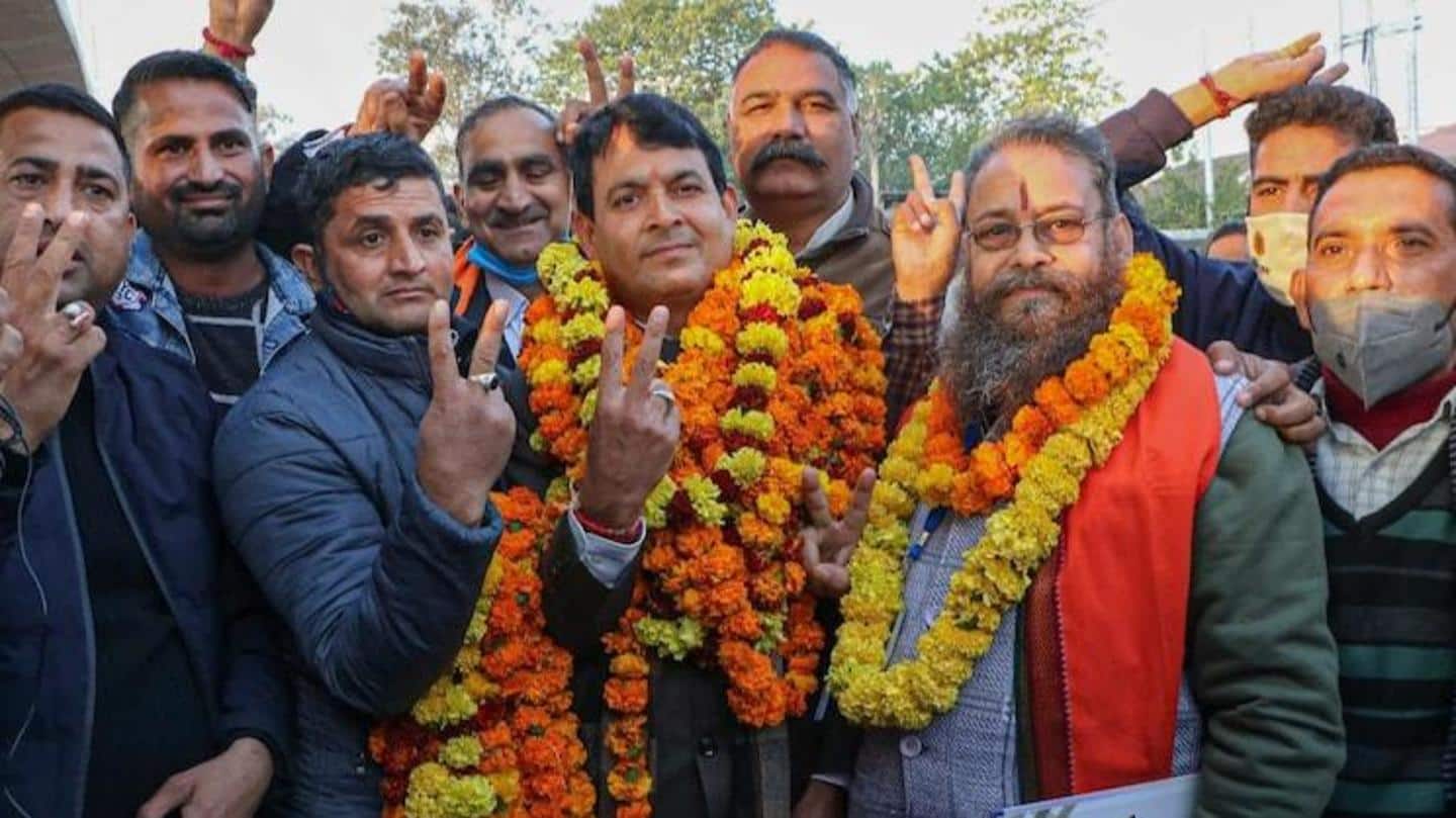 BJP wins 74 seats; single-largest party BJP wins 74 seats; single-largest party