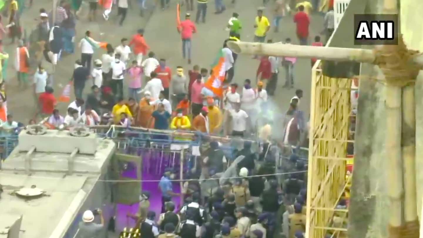 Protesters broke barricades; violence ensued Protesters broke barricades; violence ensued