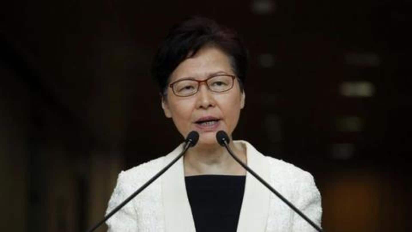 After months of unrest, Hong Kong leader withdraws extradition bill