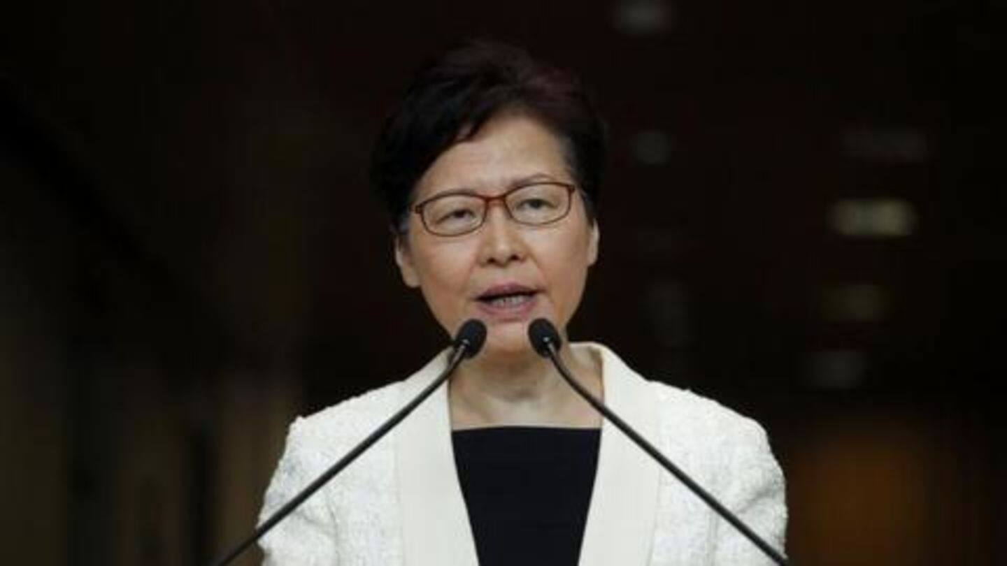 After months of unrest, Hong Kong leader withdraws extradition bill