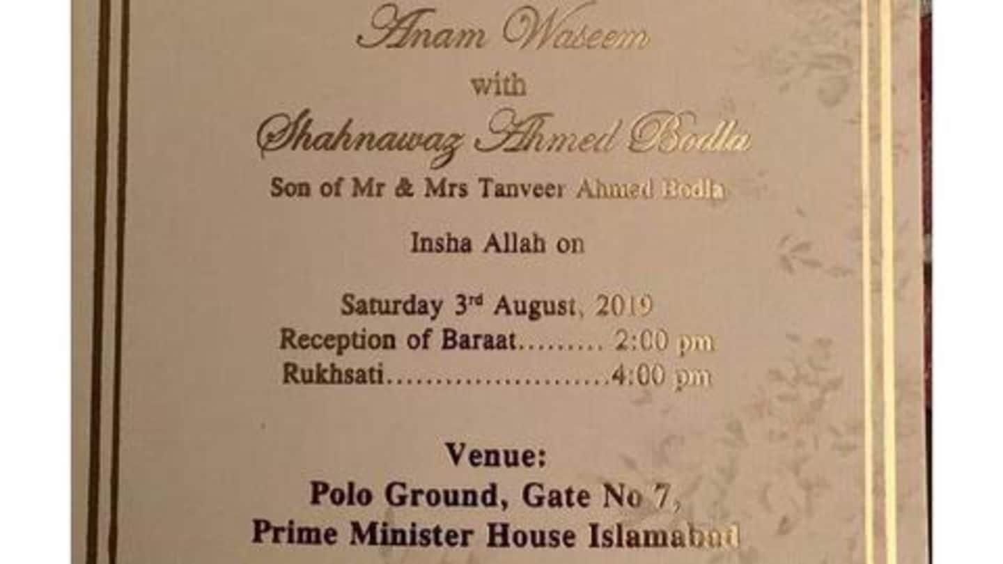 Wedding held on August 3; invites go viral Wedding held on August 3; invites go viral