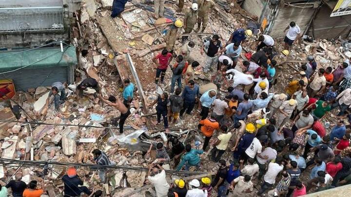 Building collapses in North Delhi; several feared trapped, including kids
