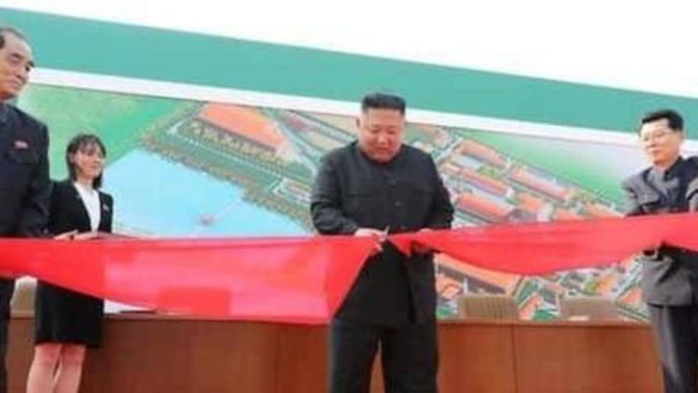 Kim Jong-un was seen inaugurating fertilizer factory last week Kim Jong-un was seen inaugurating fertilizer factory last week