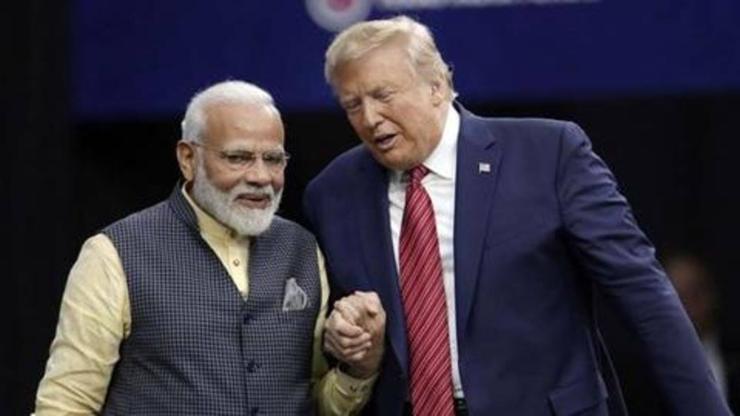 Boy was part of yoga showcase at 'Howdy Modi' Boy was part of yoga showcase at 'Howdy Modi'