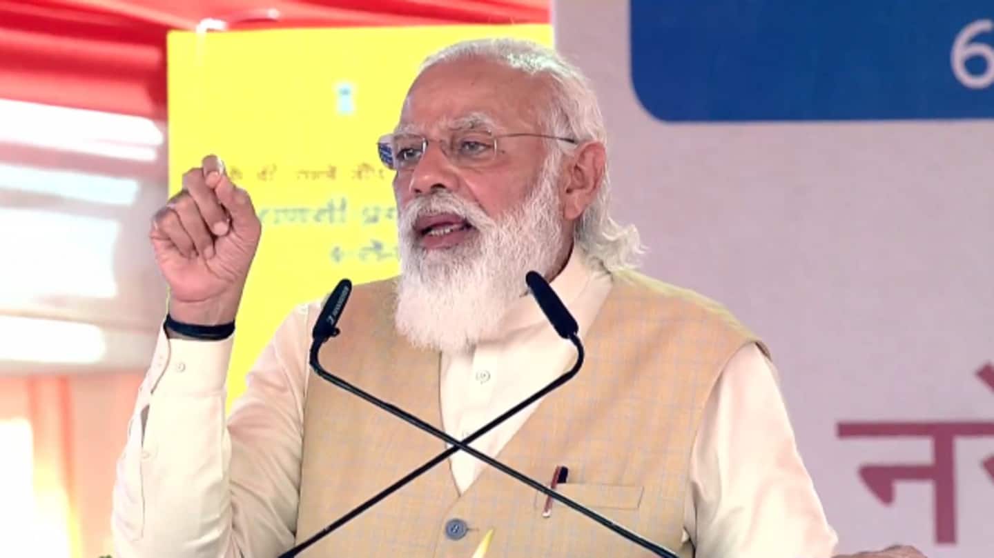 Earlier, Modi inaugurated six-laning of Varanasi-Prayagraj highway Earlier, Modi inaugurated six-laning of Varanasi-Prayagraj highway