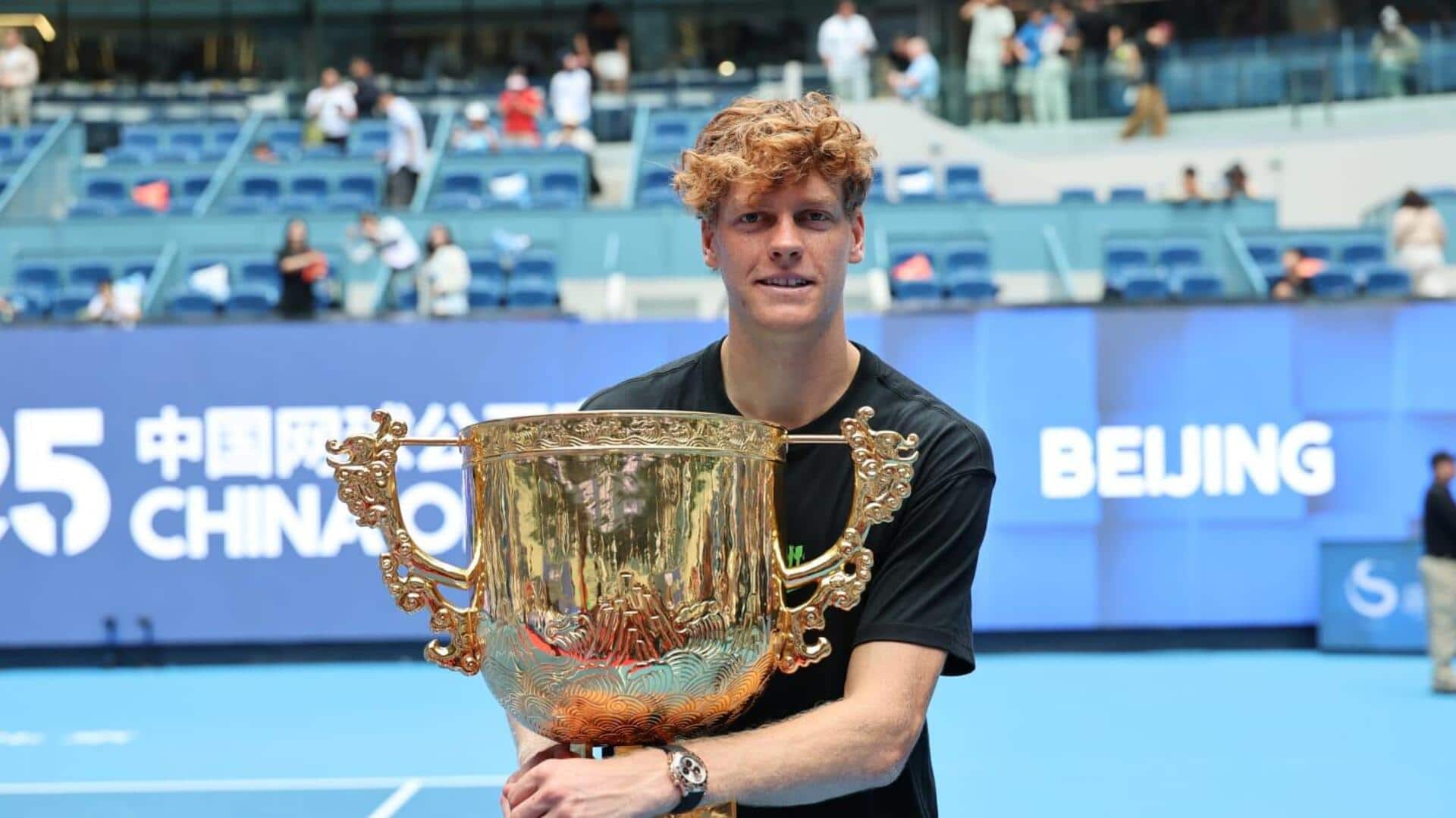By the numbers: Jannik Sinner joins legends with Beijing title