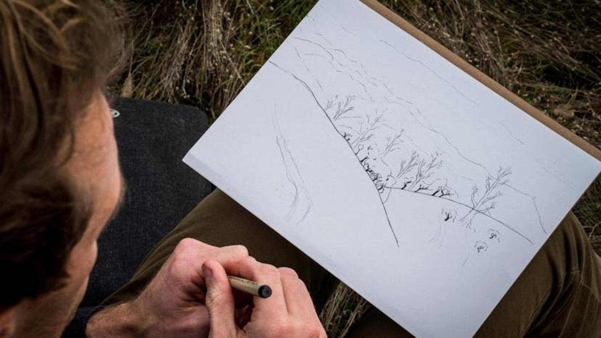 How DIY landscape sketching promotes mindfulness