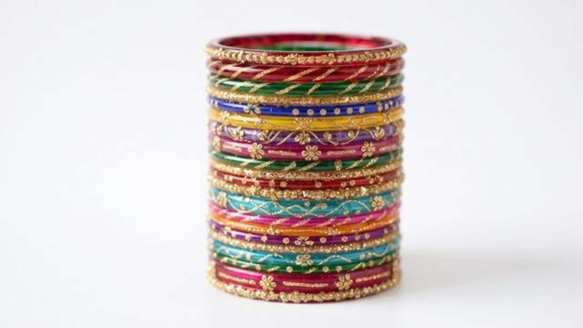 How to make colorful bangles at home