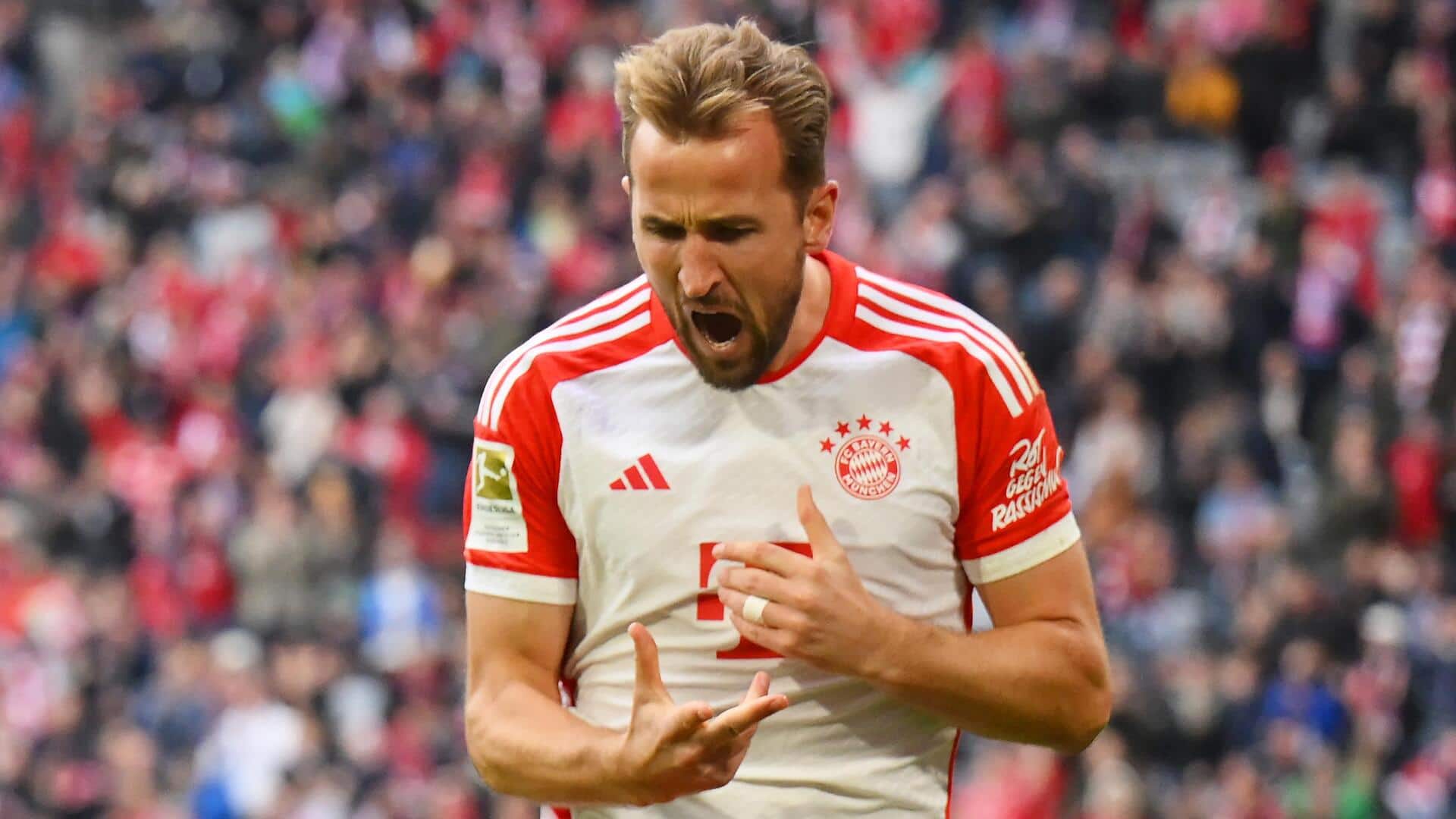 Harry Kane smashes a hat-trick, scripts history in the Bundesliga