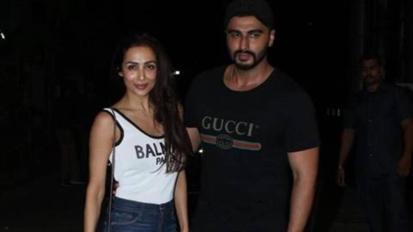 Lovebirds Arjun and Malaika attend screening of 'India's Most Wanted'