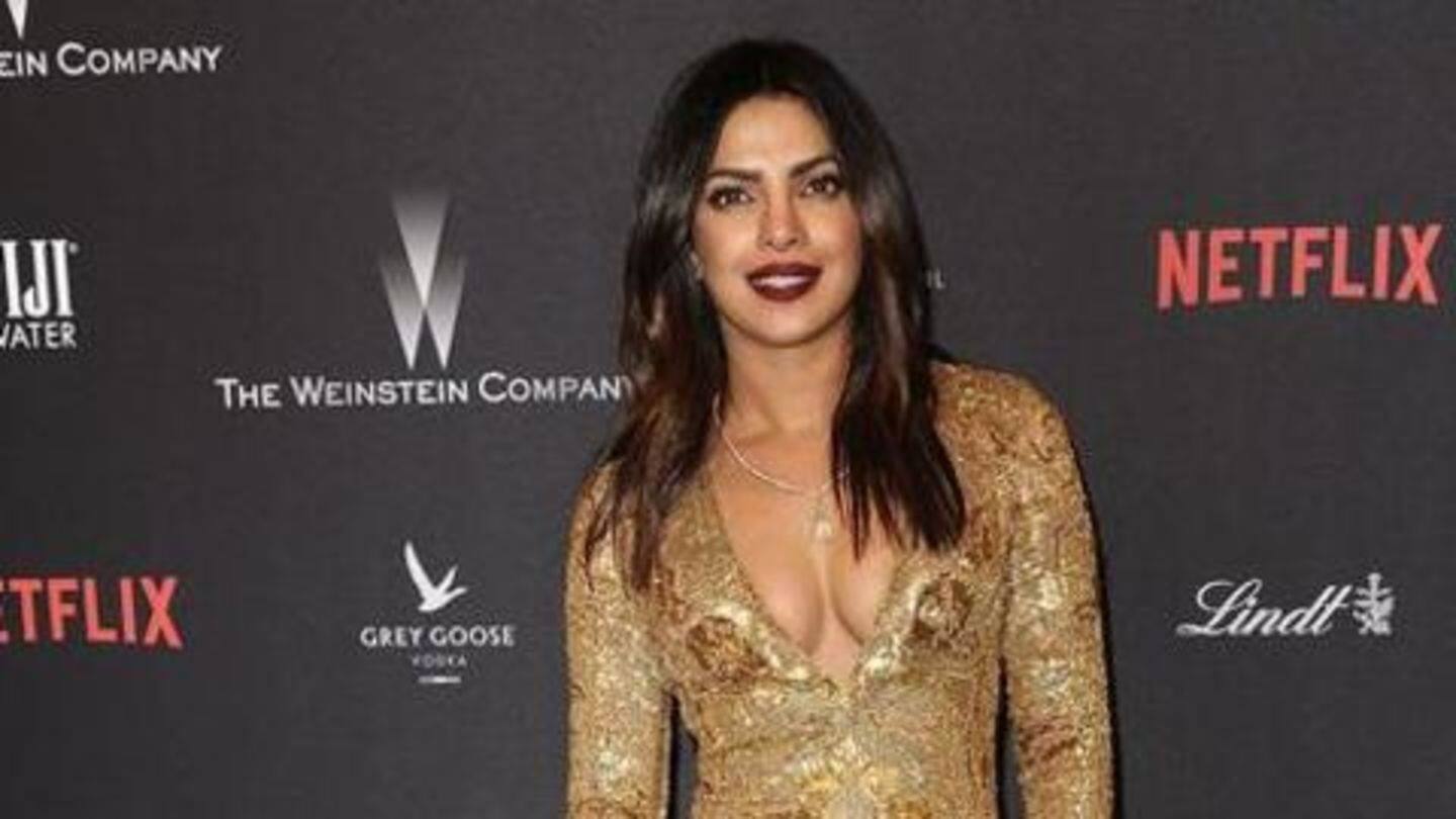 Priyanka's statue flaunts the gold sequin gown by Ralph Lauren Priyanka's statue flaunts the gold sequin gown by Ralph Lauren